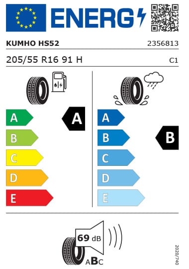 Kia Tyre Label - Kumho